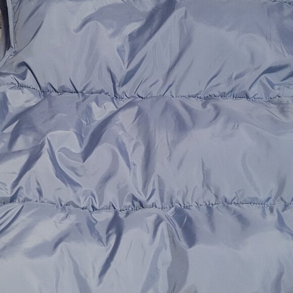 CI SONO Pale Blue Hooded Puffer Zip Vest Juniors Size L = Ladies Medium - Picture 4 of 8